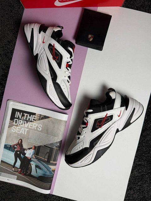 Nike M2K Tekno White Black Red