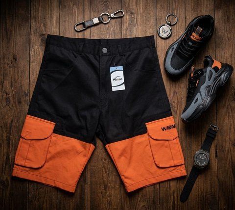 Шорти чоловічі Wions Cargo Black Orange