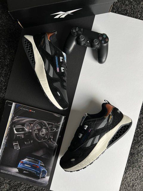 Reebok Classic Leather Hexalite Black Grey Beige