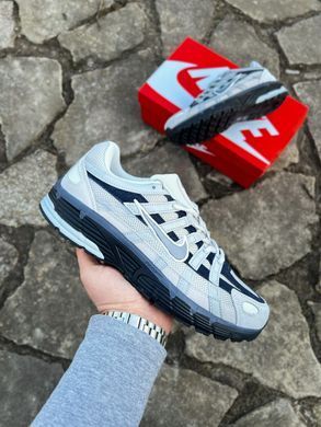 Nike P-6000 Light Gray Black (рефлектив)