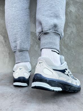 Nike P-6000 Light Gray Black (рефлектив)