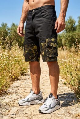 Шорти чоловічі Wions Cargo Black Camo