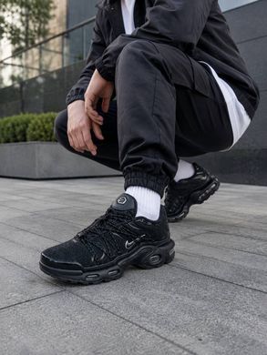 Nike Air Max TN Plus Black White logo