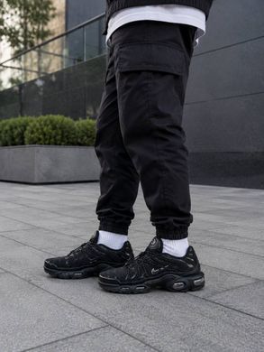Nike Air Max TN Plus Black White logo