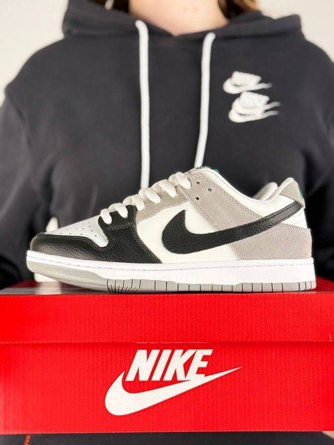 Nike SB Dunk Low Pro White Grey Black
