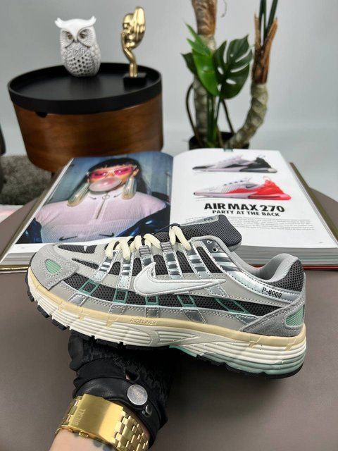 Nike P-6000 W Grey Black Green