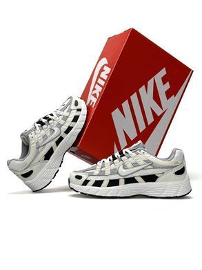 Nike P-6000 White Beige Black