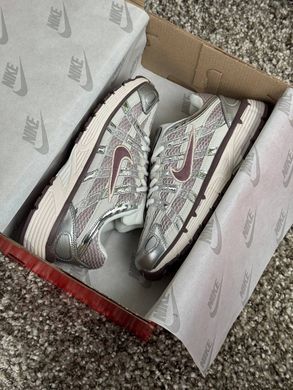 Nike P-6000 W Silver Maroon